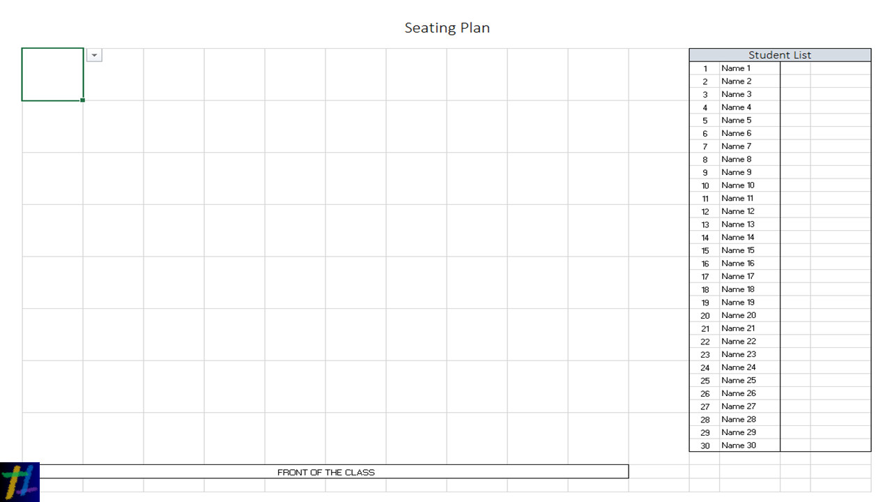 Excel at Seating Plans – tekhnologic