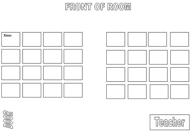 puter Lab Seating Chart Template