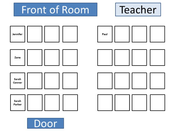 puter Lab Seating Chart Template
