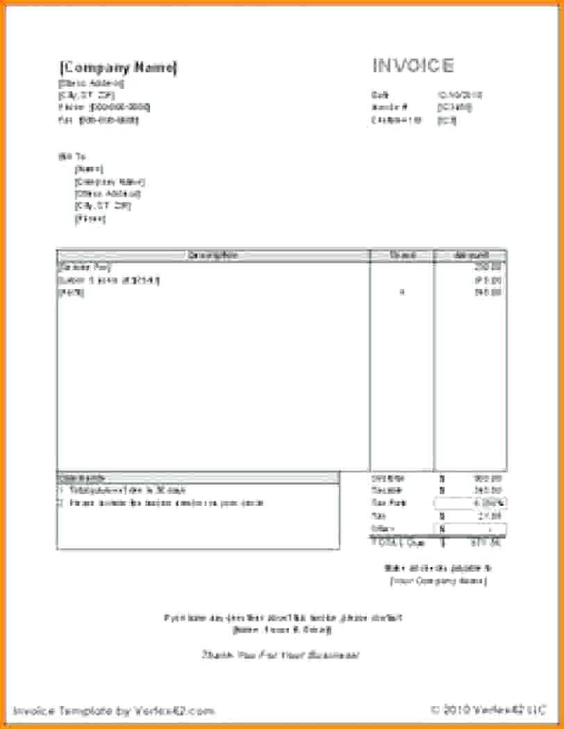 12 example of invoice for self employed