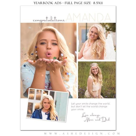 Senior Yearbook Ads shop Templates Your Smile High