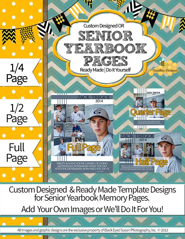 SuziBee Designs – Senior Yearbook Pages Graduation Cards
