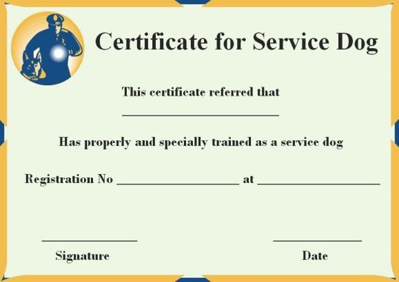 Free Certification For Service Dogs