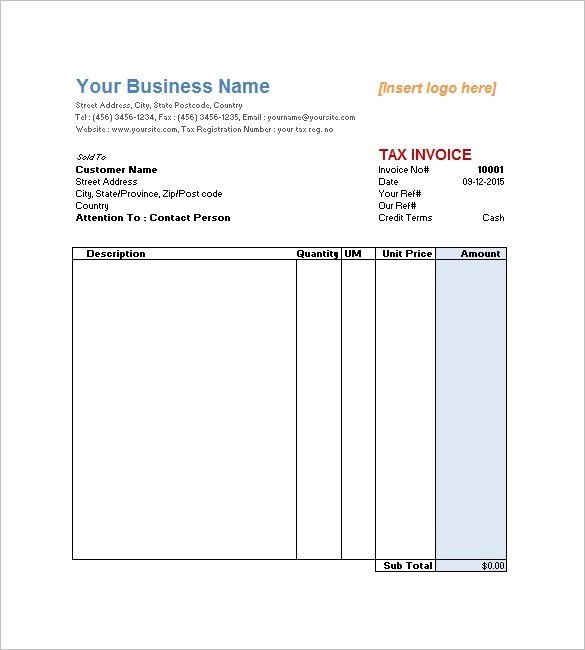 Downloadable Invoice Template For Word Here s What AH