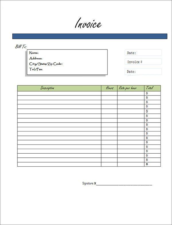 Service Invoice 28 Download Documents in PDF Word