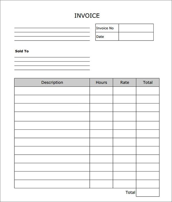 Service Invoice 28 Download in PDF Word Excel PSD