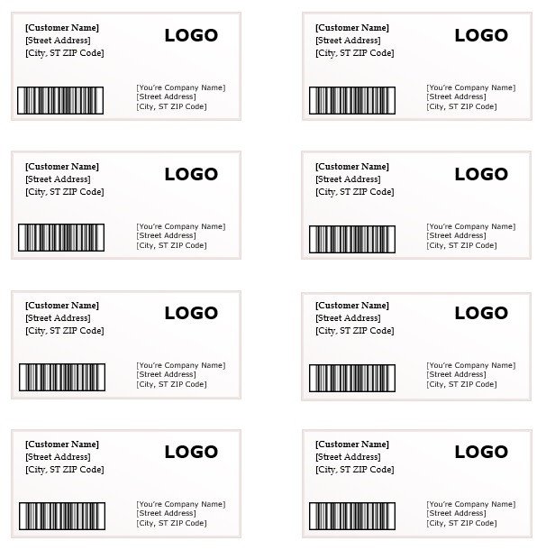 Shipping Label Template – Microsoft Word Templates