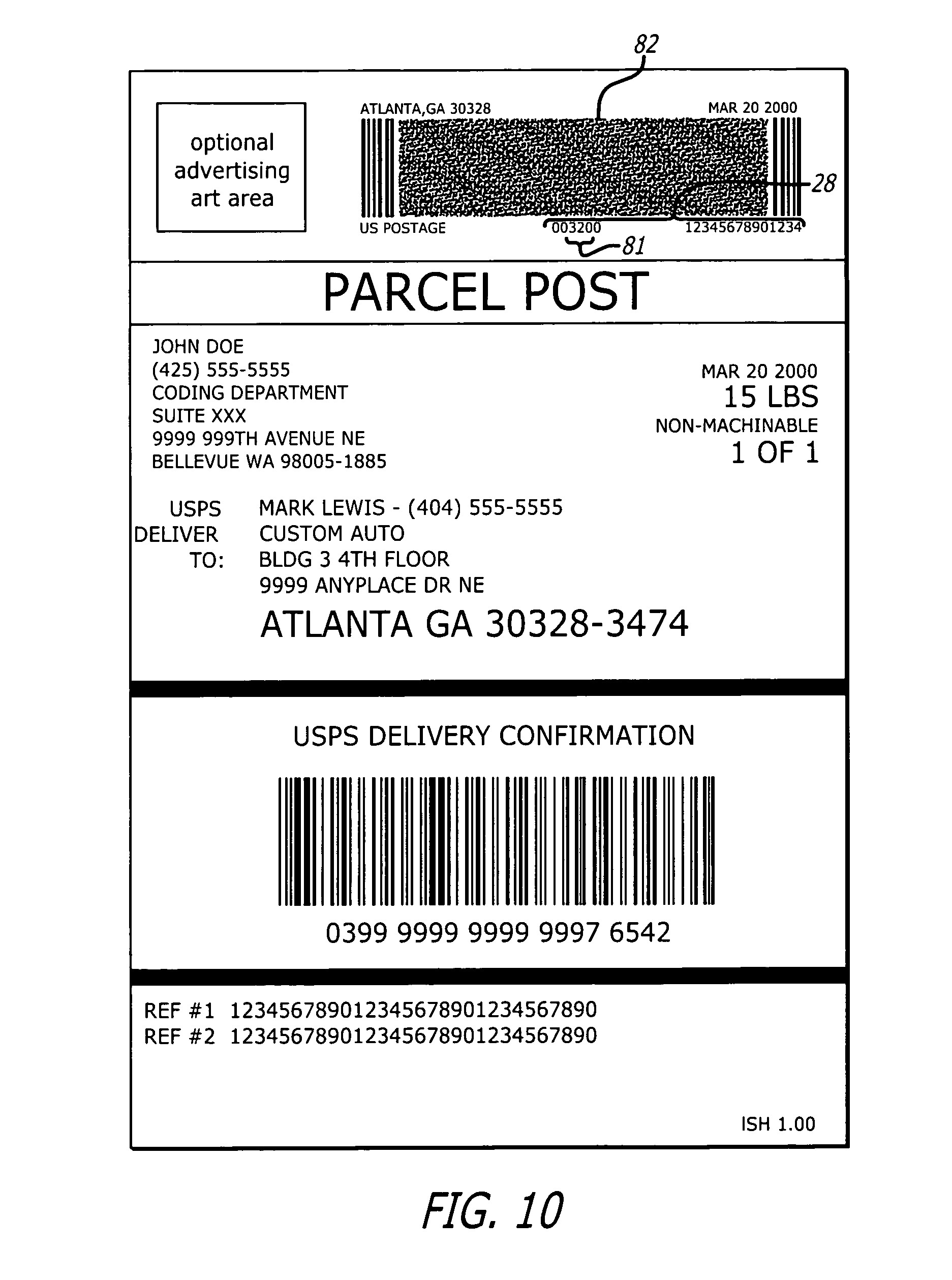 Ups Shipping Label Template Word
