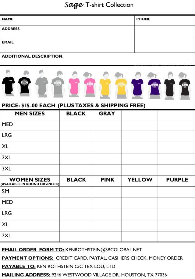 Printable T Shirt Order Forms Templates Excel Template