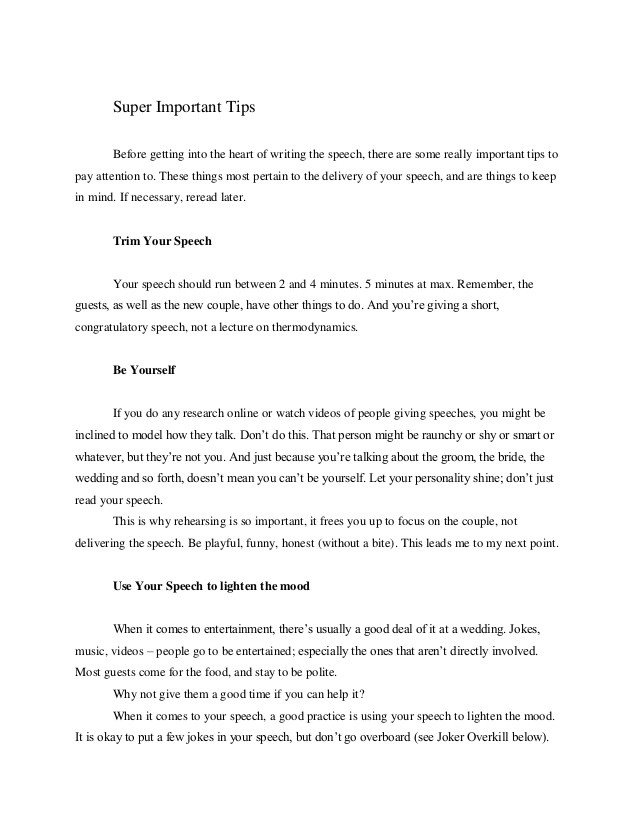 11 Best Man Speech Examples PDF