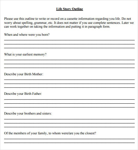 Story Outline Template 9 Download Free Documents in PDF