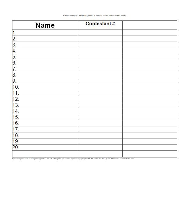 40 Sign Up Sheet Sign In Sheet Templates Word & Excel