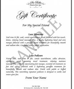 Silent Auction Certificate Template