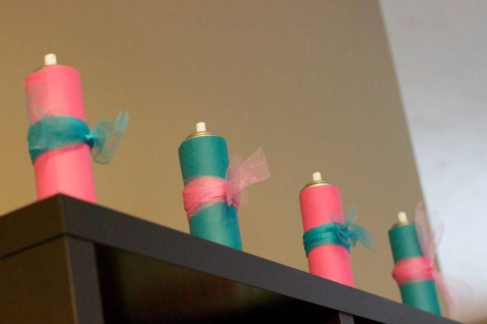 Gender Reveal silly string party ideas