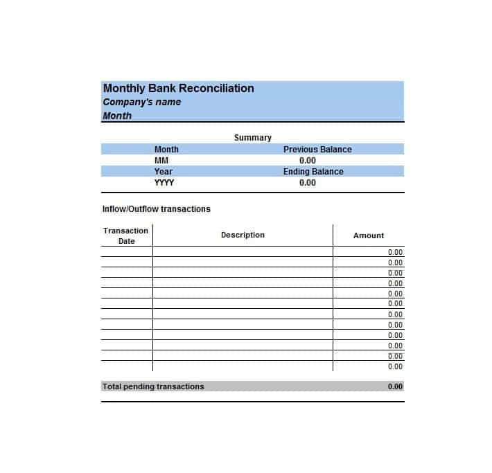 50 Bank Reconciliation Examples & Templates [ Free]