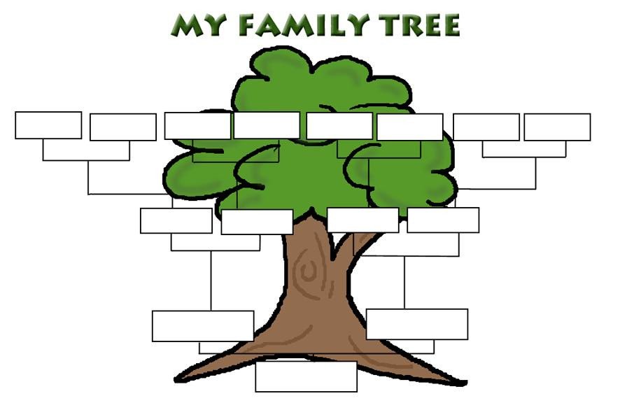 Simple Family Tree Template ClipArt Best