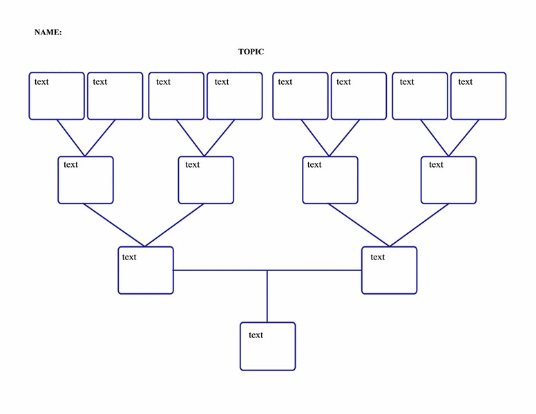 Very simple free family tree template from Microsoft