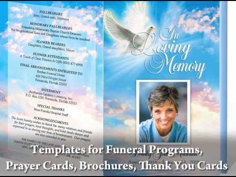 Funeral Programs with Funeral Program Templates
