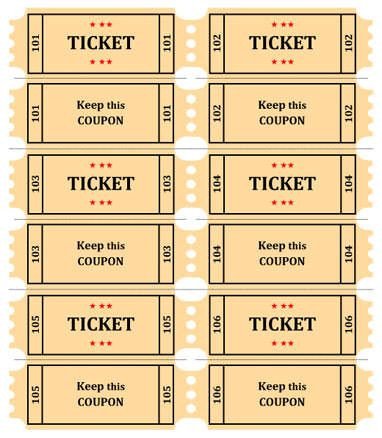 32 best images about Raffle Flyer and Ticket Templates on