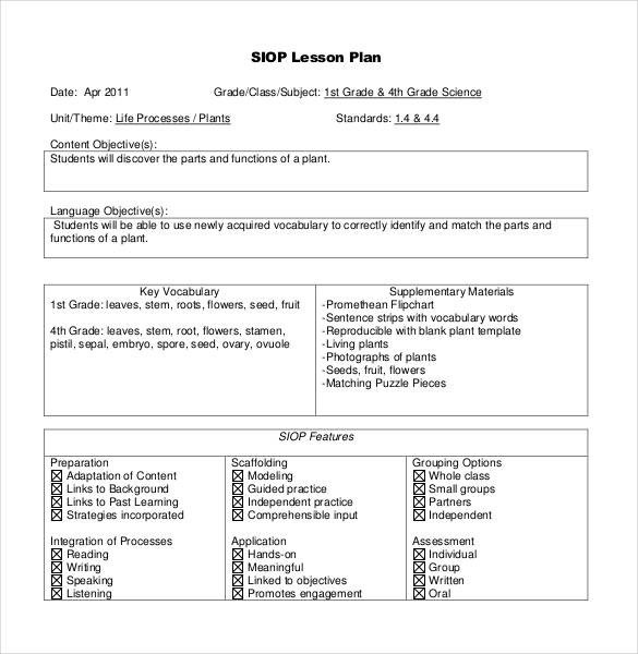59 Lesson Plan Templates PDF DOC Excel