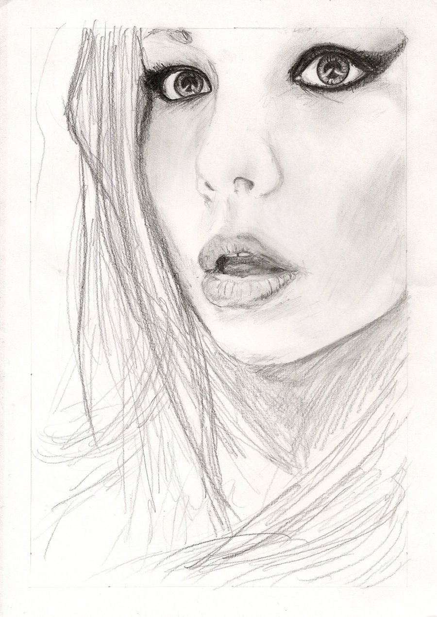 Girl sketch by gorylape on DeviantArt