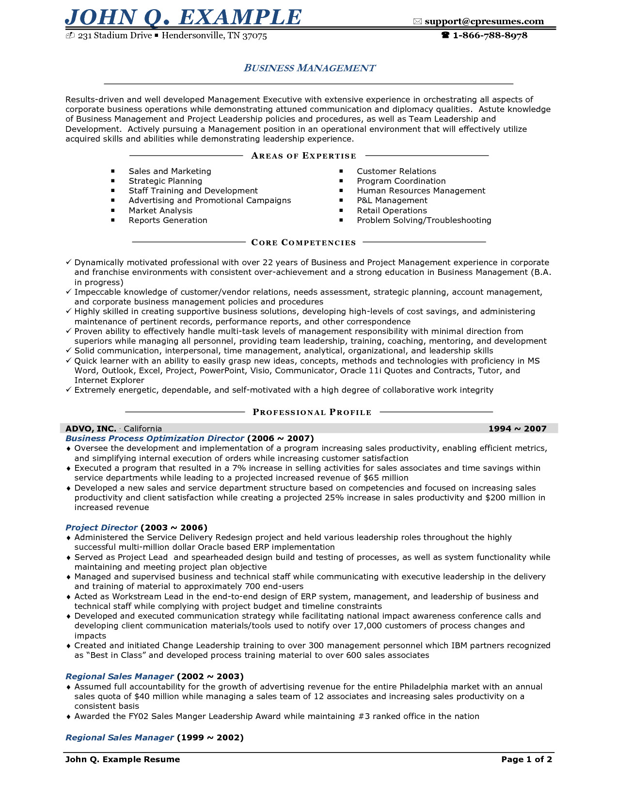 Resume For Owner Small Business Resume Ideas