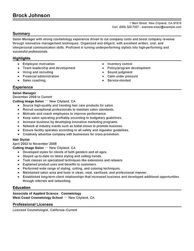 Small Business Owner Resume Sample
