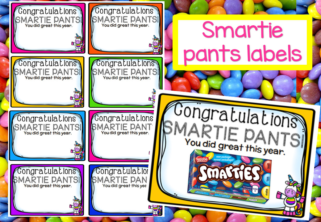 End of Year Smartie Pants Tags – Mash