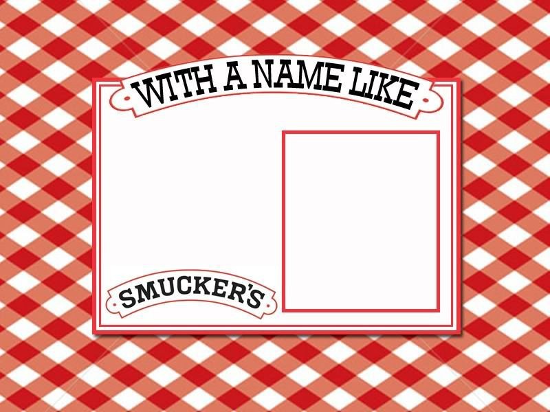Smuckers Birthday Label Template A Blank Template for Making A Birthday