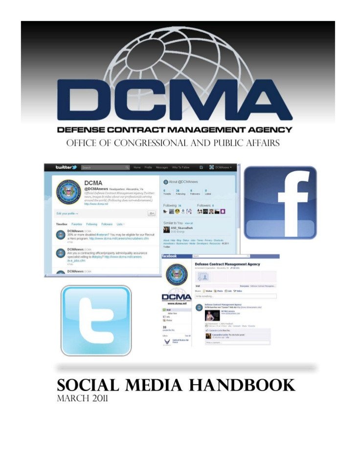 Defense Contract Management Agency Social Media Handbook