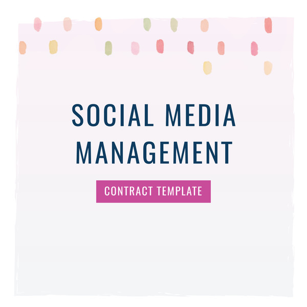 Social Media Manager Contract Template The Contract Shop