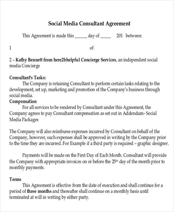 40 Consulting Agreement Examples Word PDF