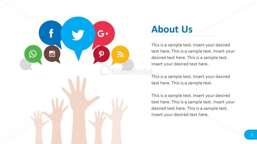Social Media About Us Report Template SlideModel