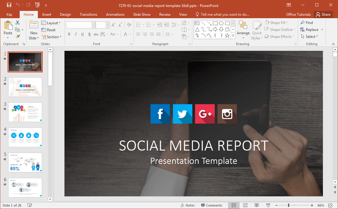 Social Media PowerPoint Template