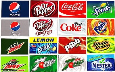 Labels for Pepsi Soda Machines