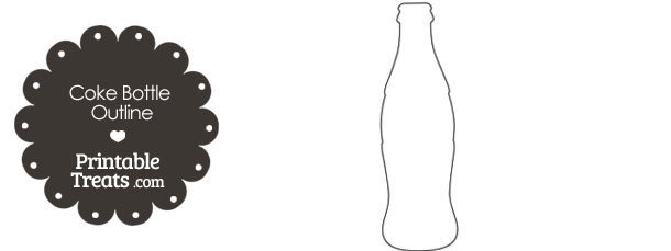Printable Coke Bottle Outline — Printable Treats