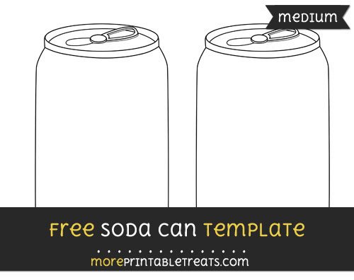 Soda Can Template – Medium