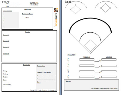 Download Printable Baseball Depth Chart Template