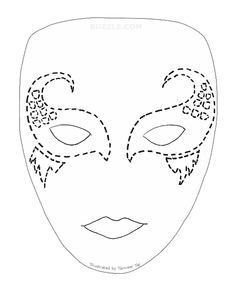 full face mask template Google Search