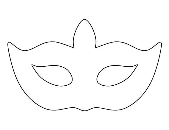 Masquerade mask pattern Use the printable outline for