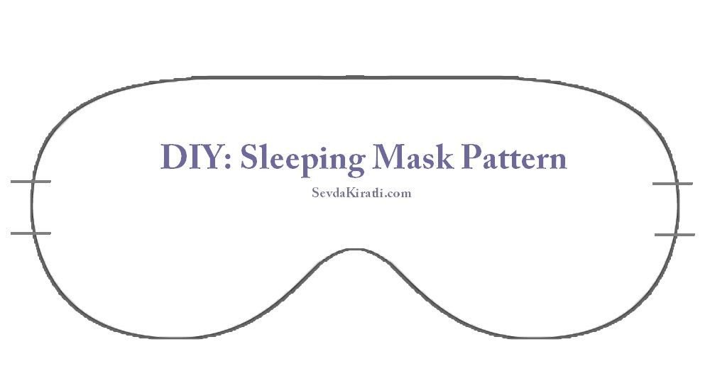 sleep mask printable template DIM Pinterest