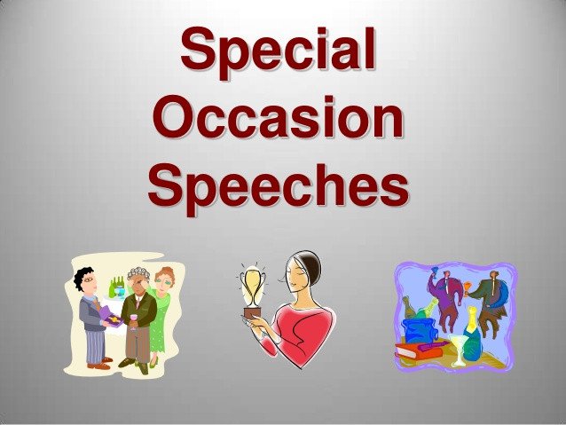 M8 special occasion speeches