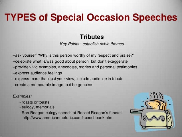 M8 special occasion speeches