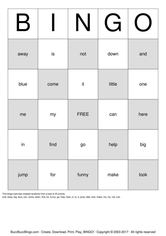 Spelling Bingo Bingo Cards to Download Print and Customize