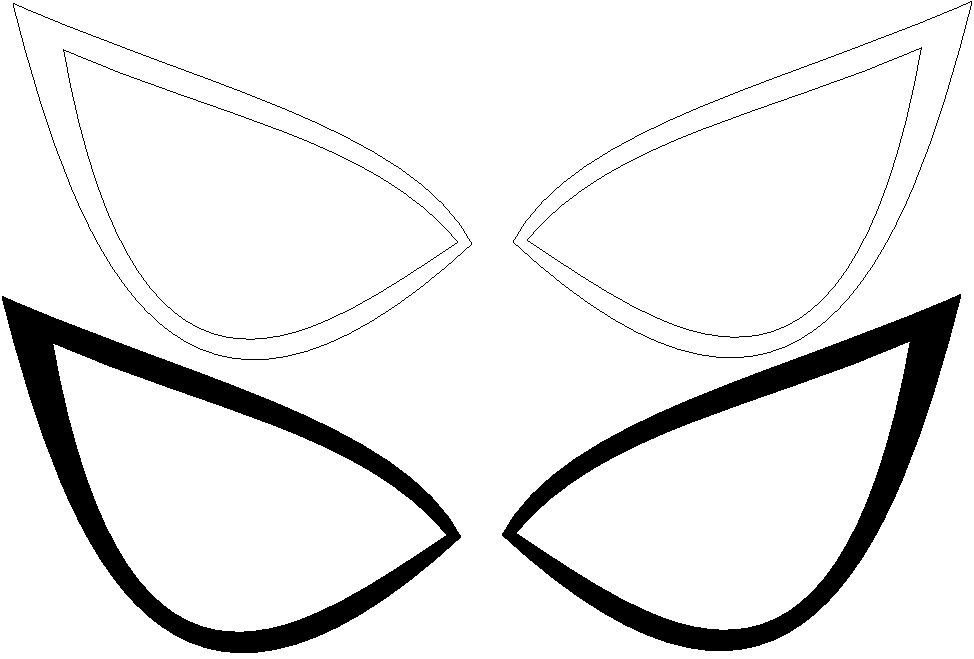 spiderman eyes template
