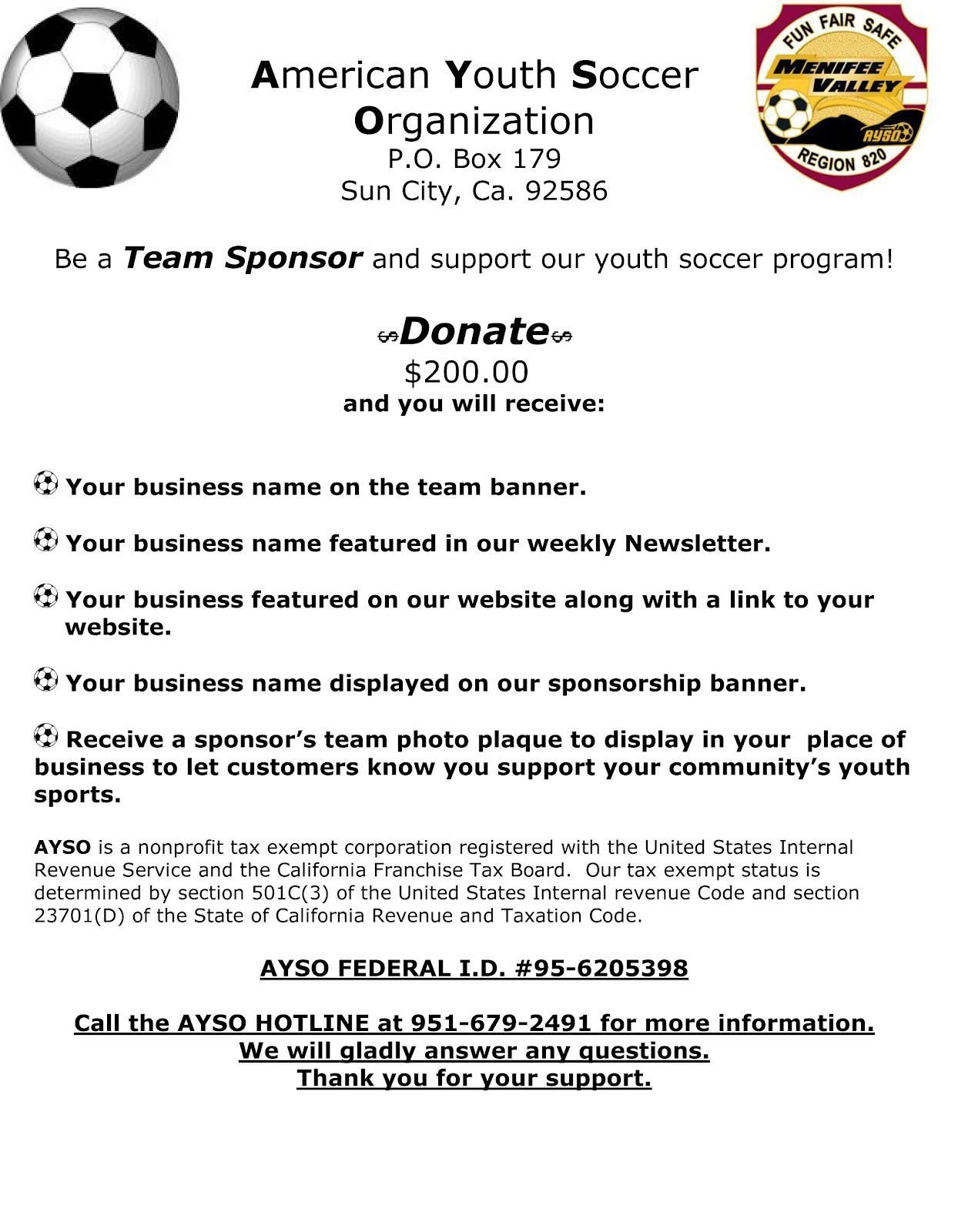 Image result for team sponsorship letter