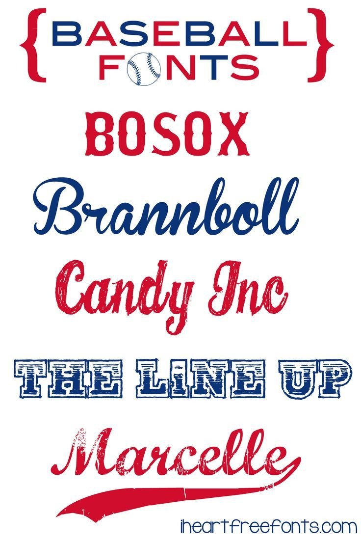 Free Baseball Fonts Cool Fonts Layout