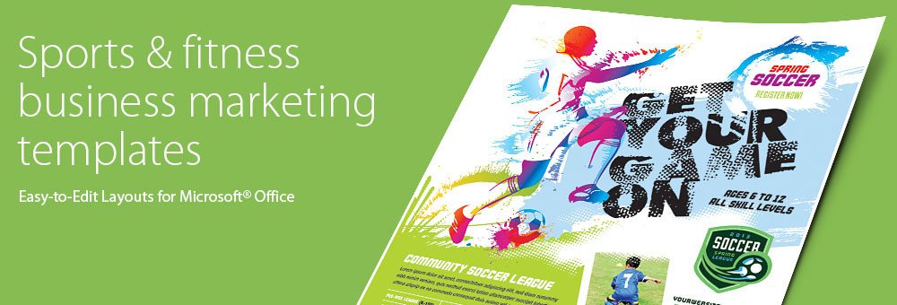 Sports & Fitness Brochures & Flyers Word & Publisher