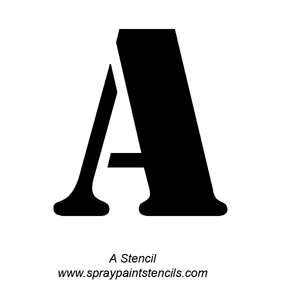 Alphabet Letter Stencils