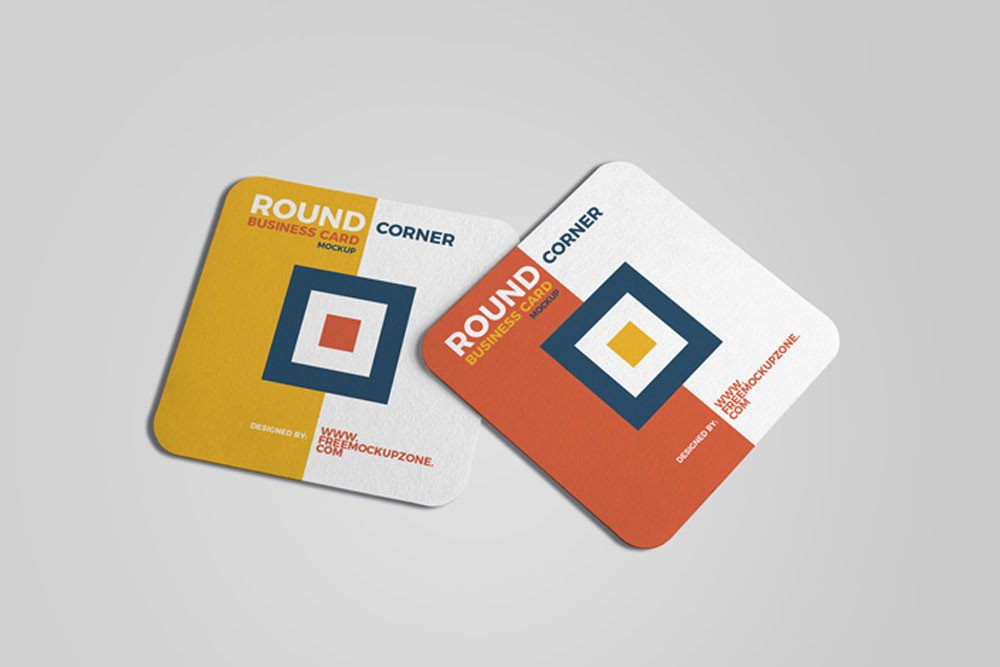 Download This Free Square Business Card Mockup in PSD